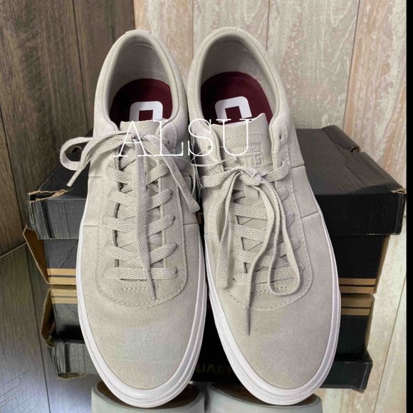 🎄SALE🎄 Converse Men Classic One Star CC Pro Pale Grey Suede Low Lacing Sneaker - Picture 6 of 9